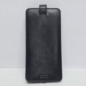 Vintage Coach Soft Black Leather Pouch Thin Eyeglasses Case Made In Turkey